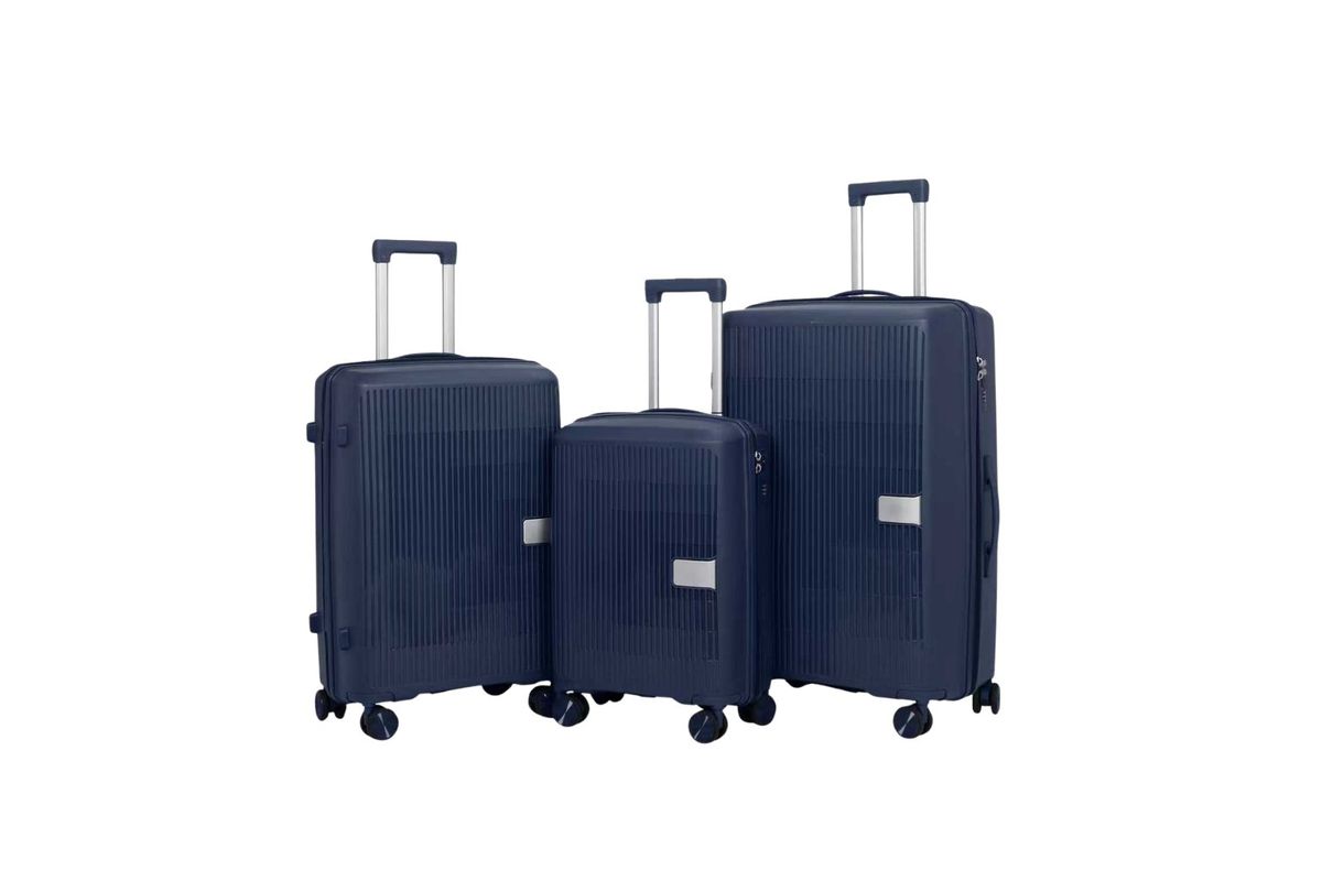 Spinnerz Trolley — Navy Blue (Set 4) — Hard Luggage