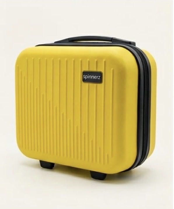 Luxury Quilted Vanity Case — Yellow — Vanity Cases